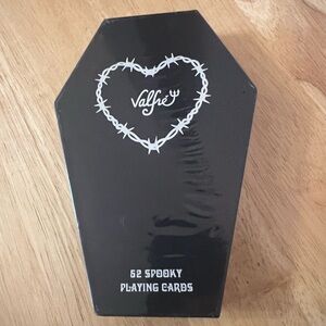 Valfre Black Coffin-Shaped Playing Cards
